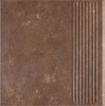 Ceramika Paradyz Ilario Brown Stopnica Prosta 30x30 