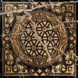 MAIA T CM 40X40X1 CM 61X61X2 NERO MARQUINIA GOLD