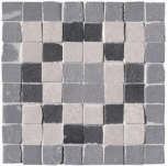 Deco Grigio Angolo Fascia Mosaico 30x30