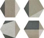 Hextangram Fabric Taupe (10  ) 28,5x33