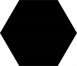 Basic Hex 25 Black 25x22