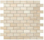   Ivory Chiffon Brick Mosaic 30,5x30,5