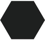 HEXA BLACK  23x27  