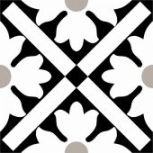 Декор B6 NERO 12,5х12,5