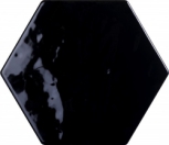 Esagona Nero 17.5x15.3