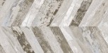 54RJ37R Rioja Chevron Gris 45x90