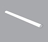 12520 Bianco Coprispigolo 1x33,3 . 
