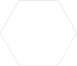 Basic Hex 25 White 25x22