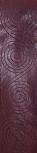 6HDH5LS Rosso Fusione Listone Conio Spirali 15x60