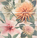 7012 Composicion Lirio 3 Moka 75x75 