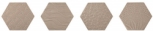 Esagona Sand Decoro Relief Matt 17.1x15