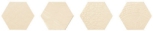 Esagona Avorio Decoro Relief Matt 17.1x15