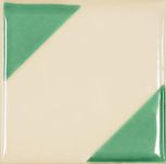 9418 Avorio Verde Acqua Triangolo 10x10