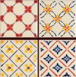 9424 Avorio Rosso 1741 set 4 10x10
