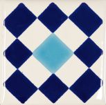 9426 Bianco Blu Quadro S1  10x10