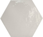 Hexatile Gris Claro Brillo 17,5x20