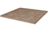 Ceramika Paradyz  Scandiano Rosso stopnica narozna NEW 30x30 