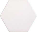 Bianco Esagona Matt 17.1x15