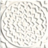ADEH4001  Relieve Mandala Cosmos Navajo White 15x15
