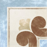 Angolo Fascia Crema-Azzurro 10x10 