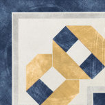 Angolo Greca Festone Bianko-Blu 20x20 
