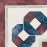Angolo Greca Festone Bianko-Bordeaux 20x20 