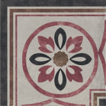 Rivalta Angolo Greca Fiore Grigio 20x20 