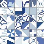 MOVING BLUE NATURAL MOSAICO (5X5) 29,75X29,75