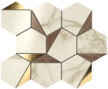 Gold Hex Brown-Calacatta  25,1x29 ��