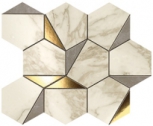 Gold Hex Gris-Calacatta 25,1x29 ��
