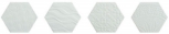 Esagona Grigio Decoro Relief Matt 17.1x15