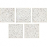 Aged White Ornato 20x20