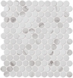  Roma Statuario Round Mosaico 29,5x32,5