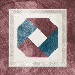 Bianko-Bordeaux Inserto Festone 10x10 
