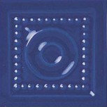 Bottone Savoy Blu Onda 6,5x6,5
