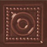Bottone Savoy Rosso Borgogna 6,5x6,5