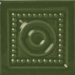 Bottone Savoy Verde Alga 6,5x6,5