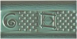 Cenefa Azteca Lava Verde 7,5 &#215; 15