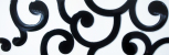 Cenefa Chic Bianco-Nero 10x30