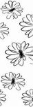 Cenefa Flor Blanco 10x30 