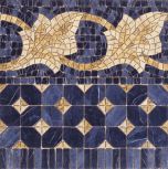 Cenefa Midas Azul 43,5x43,5 