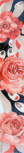Cenefa Rosas Noir 10x60 
