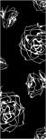 Cenefa Roses Negro 10x30 