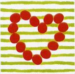 Corazon Lineas Pistacho 20x20 