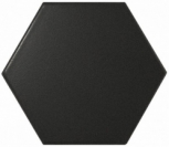   Hexagon Black Matt 10,7x12,4