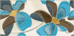 Decorado Line Flor Azul 25x50