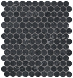 Roma Grafite Round Mosaico 29,5x32,5