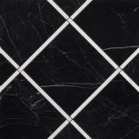 Incroci Nero Reale Carrara Inserto 60x60