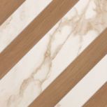 Righe Calacatta Bark Avana Inserto 60x60