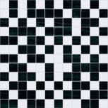 Mosaico White-Black 30x30